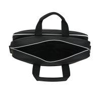 Aquador Laptop Cum Messenger Bag With Black Faux Vegan Leather- ( Code -ab-s-1460-black )