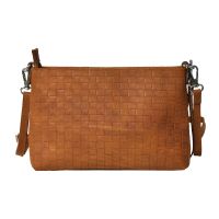 Aquador Tan Genuine Leather Sling Bag(ab-s-1468-tan)