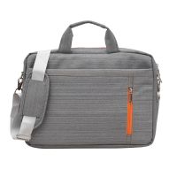 Aquador Laptop Cum Messenger Bag With Grey Orange Matty Fabric ( Code - Ab-mat-1480-greyorange )