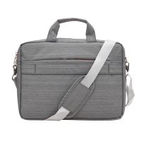 Aquador Laptop Cum Messenger Bag With Grey Orange Matty Fabric ( Code - Ab-mat-1480-greyorange )