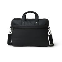 Aquador Laptop Cum Messenger Bag With Black Faux Vegan Leather(ab-s-1526-black)