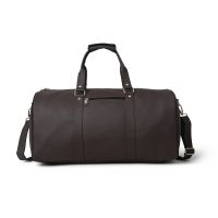 Aquador Duffle Bag With Brown Faux Vegan Leather(ab-s-1527-brown)