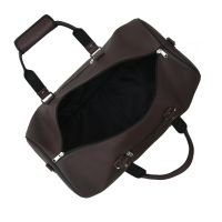Aquador Duffle Bag With Brown Faux Vegan Leather(ab-s-1527-brown)