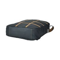 Aquador Laptop Backpack With Tan & Black Faux Vegan Leather(ab-s-1513-tanblack)