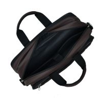 Aquador Laptop Cum Messenger Bag With Brown Faux Vegan Leather(ab-s-1447-brown)