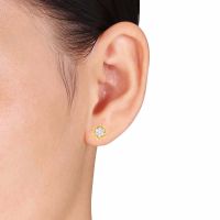 Avsar Real Gold And Diamond Seema Earring (code - Ave312yb)