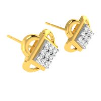 Avsar Real Gold And Diamond Minal Earring (code - Ave316yb)