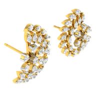 Avsar Real Gold And Diamond Tanavi Earring (code - Ave325yb)