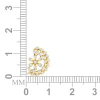Avsar Real Gold And Diamond Tanavi Earring (code - Ave325yb)