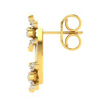 Avsar Real Gold And Diamond Pradnya Earring (code - Ave326yb)