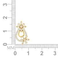 Avsar 18 (750) And Diamond Pradnya Earring (code - Ave326a)