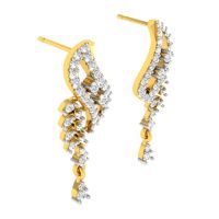 Avsar Real Gold And Diamond Namrta Earring (code - Ave329yb)