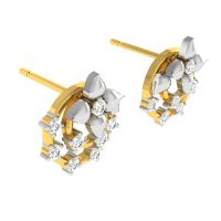 Avsar Real Gold And Diamond Kinjal Earring (code - Ave341yb)