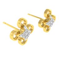 Avsar Real Gold And Diamond Chetna Earring (code - Ave344yb)