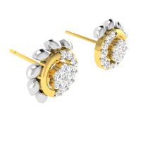 Avsar Real Gold And Diamond Sadhana Earring (code - Ave347yb)