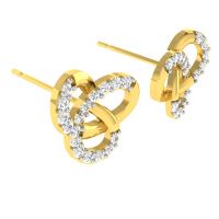 Avsar Real Gold And Diamond Minal Earring (code - Ave356a)