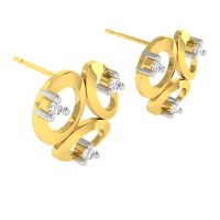 Avsar Real Gold And Diamond Sneha Earring (code - Ave370a)