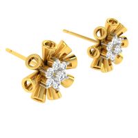 Avsar Real Gold And Diamond Chetna Earring (code - Ave384a)