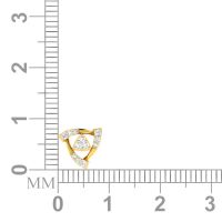 Avsar 18 (750) Yellow Gold And Diamond Jaya Earring (code - Ave421a)
