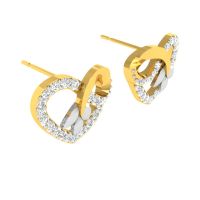 Avsar 18 (750) Yellow Gold And Diamond Seema Earring (code - Ave422a)