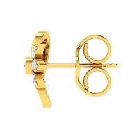 Avsar 18 (750) Yellow Gold And Diamond Kashish Earring (code - Ave423a)