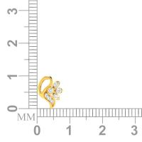 Avsar 18 (750) Yellow Gold And Diamond Kashish Earring (code - Ave423a)