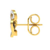 Avsar 18 (750) Yellow Gold And Diamond Diksha Earring (code - Ave425a)