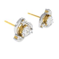 Avsar 18 (750) Yellow Gold And Diamond Minal Earring (code - Ave426a)