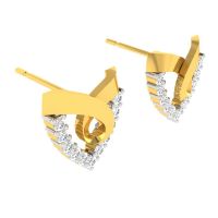 Avsar 18 (750) Yellow Gold And Diamond Anjali Earring (code - Ave429a)