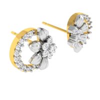 Avsar 18 (750) Yellow Gold And Diamond Snehal Earring (code - Ave433a)