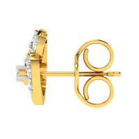 Avsar 18 (750) Yellow Gold And Diamond Tanavi Earring (code - Ave435a)