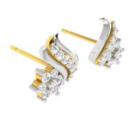 Avsar 18 (750) Yellow Gold And Diamond Mamta Earring (code - Ave447a)