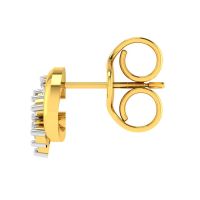 Avsar 18 (750) Yellow Gold And Diamond Arvika Earring (code - Ave450a)