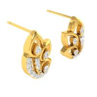 Avsar 18 (750) Yellow Gold And Diamond Samidha Earring (code - Ave458yb)