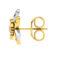 Avsar 18 (750) Yellow Gold And Diamond Rinku Earring (code - Ave464ya)