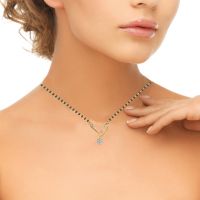 Avsar Real Gold And Diamond Gaytri Mangalsuta Avm018
