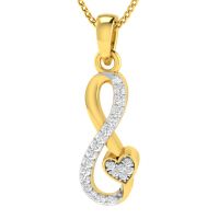 Avsar Real Gold And Diamond 18k Pendant Avp512a