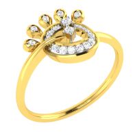 Avsar Real Gold Diamond 18k Ring (code - Avr353a)