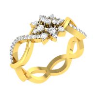 Avsar Real Gold Diamond 18k Ring (code - Avr358a)