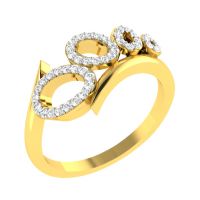 Avsar Real Gold Diamond 18k Ring (code - Avr360a)