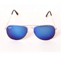 Aviator Style Mirror Sunglasses