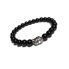 Black Onyx Buddha Powered Bracelet - ( Code - BLACKBDBR )