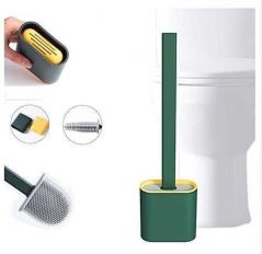 Toilet Brush - Silicone Toilet Cleaning Brush and Holder