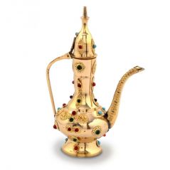 Vivan Creation Antique Gemstone Brass Surahi Handicraft Gift -101