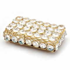 Vivan Creation Traditional Unique Designer Brass Crystal Box 280