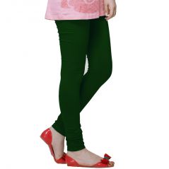 Vivan Creation Women Stylish Sexy Green Color Comfortable Cotton Churidaar Leggings  (Product Code - DLI5LCH228)