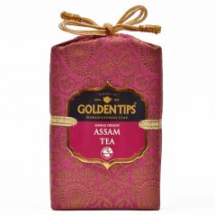 Golden Tips Pure Assam Black Tea - Brocade Bag, 100g - Food & Beverages