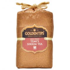 Golden Tips Temi's Sikkim Black Tea - Brocade Bag, 100g - Food & Beverages