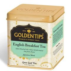 Golden Tips English Breakfast Black Tea - Tin Can, 100g - Food & Beverages