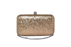 Rysha Gold Color Solid Pu Clutch For Women (code-ry-gg0044) - Apparels & Accessories